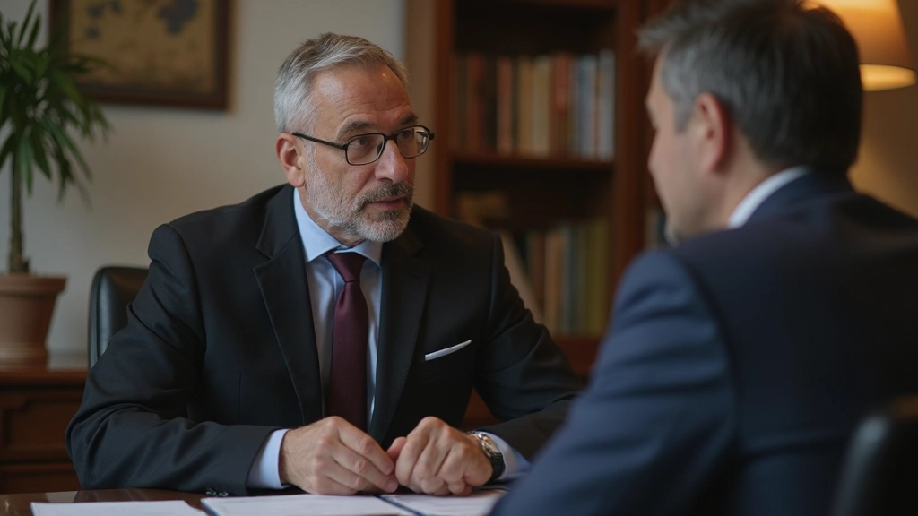 Фото финансового консультанта во время консультации с клиентом