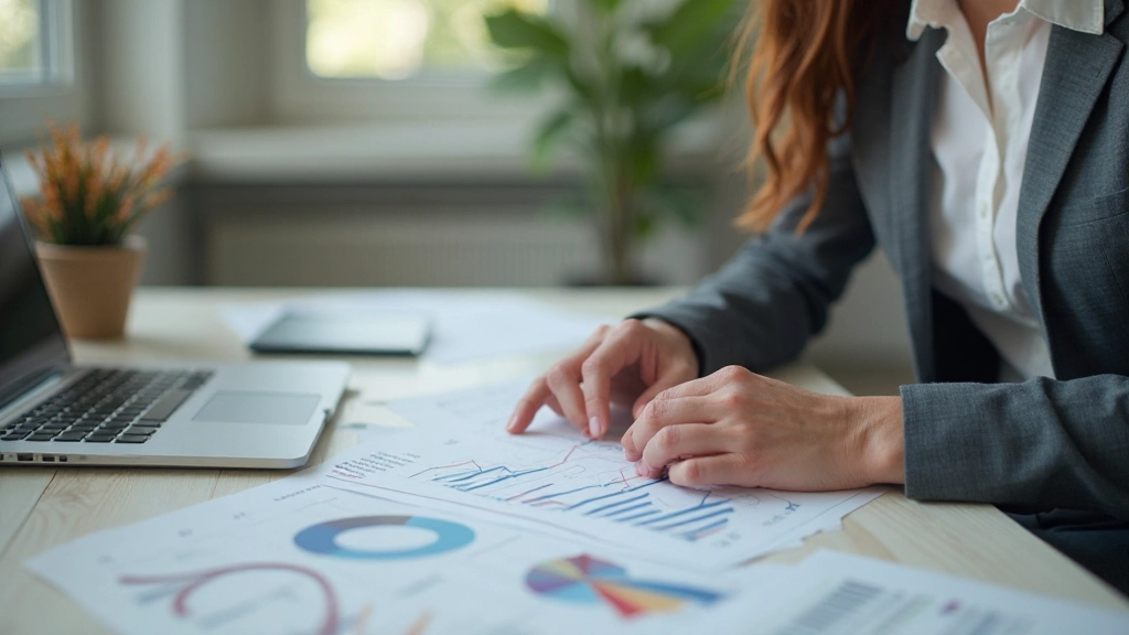 Графики и диаграммы планирования бюджета на письменном столе