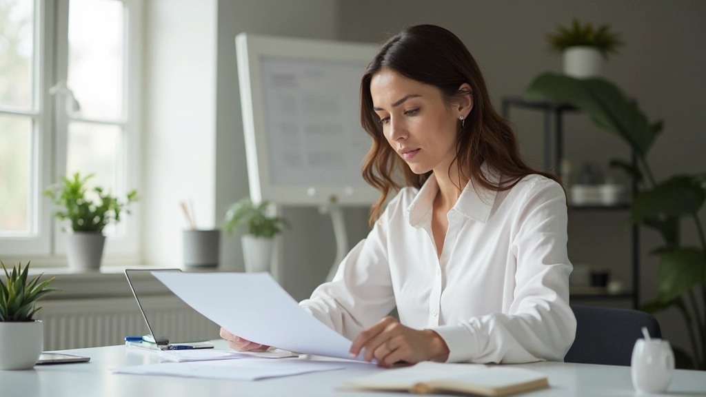 Профессиональная фотография организованного рабочего стола с документами о финансовом планировании